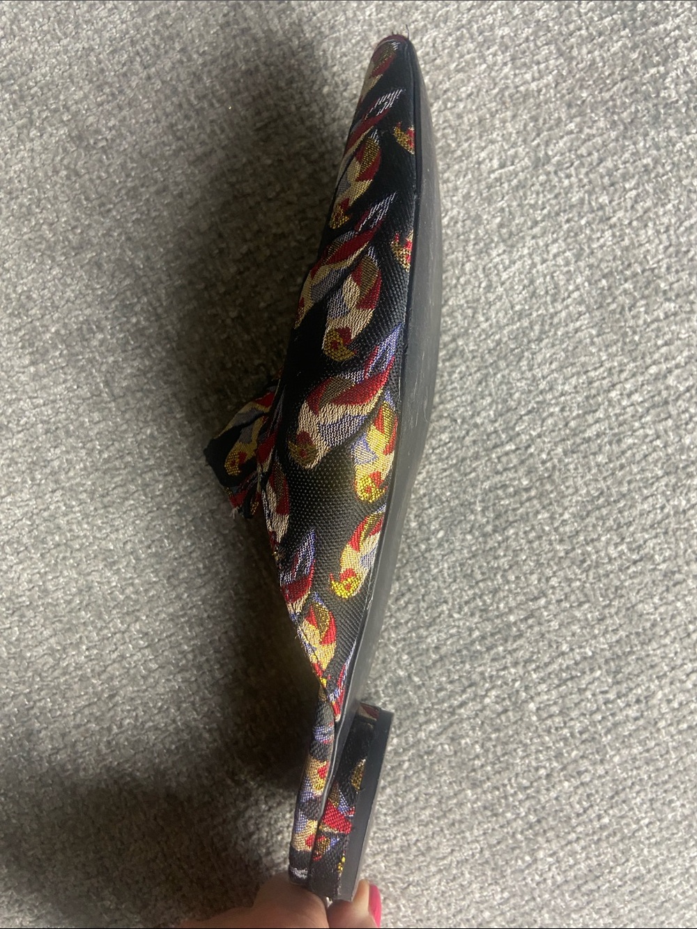 & Other Stories Black Pointed Mules with Parrot Embroidery - Picture 5 of 9